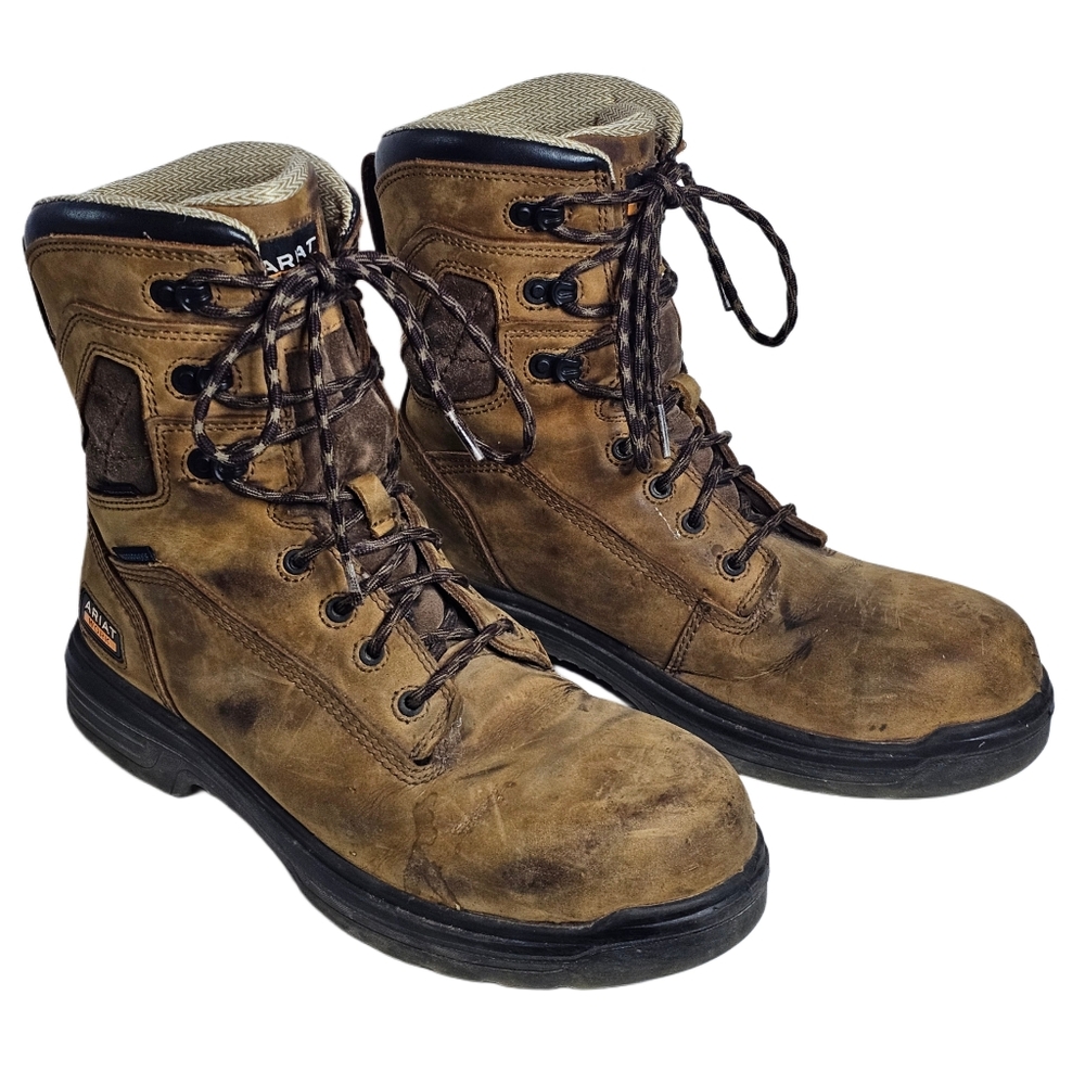 Ariat Turbo 8" Waterproof Carbon Toe Safety Work Boot ASTM F2413-18 Men's 9.5D